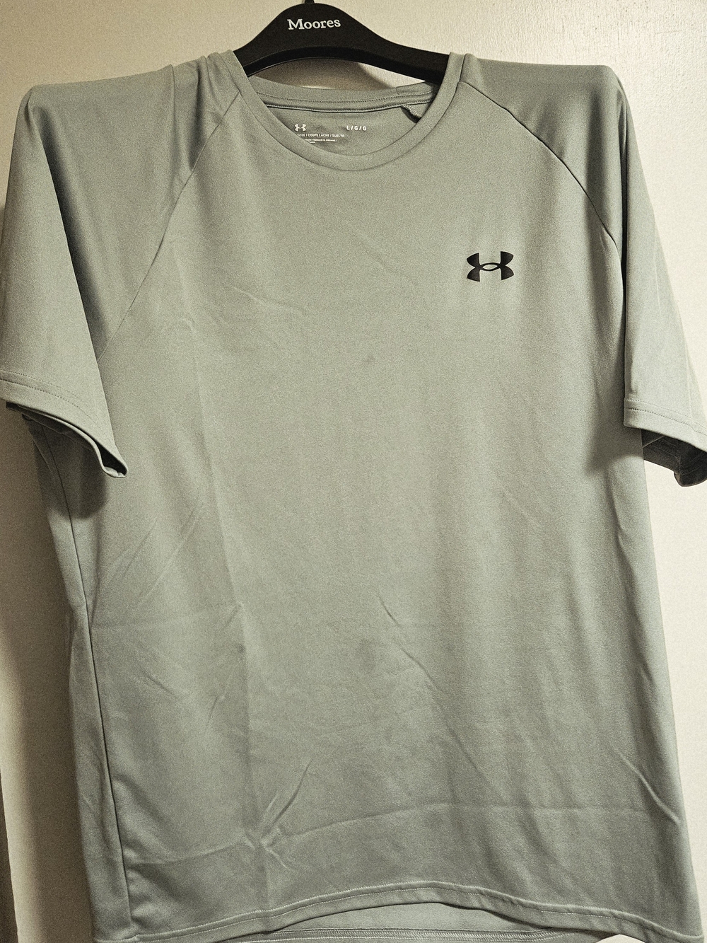 Under Armour Men’s Short Sleeve Tee — Sage Green with Black Logo